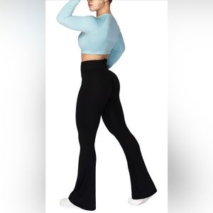 NWT Sunzel Flare Leggings Yoga Pants with Tummy Control High-Waisted and WideLeg